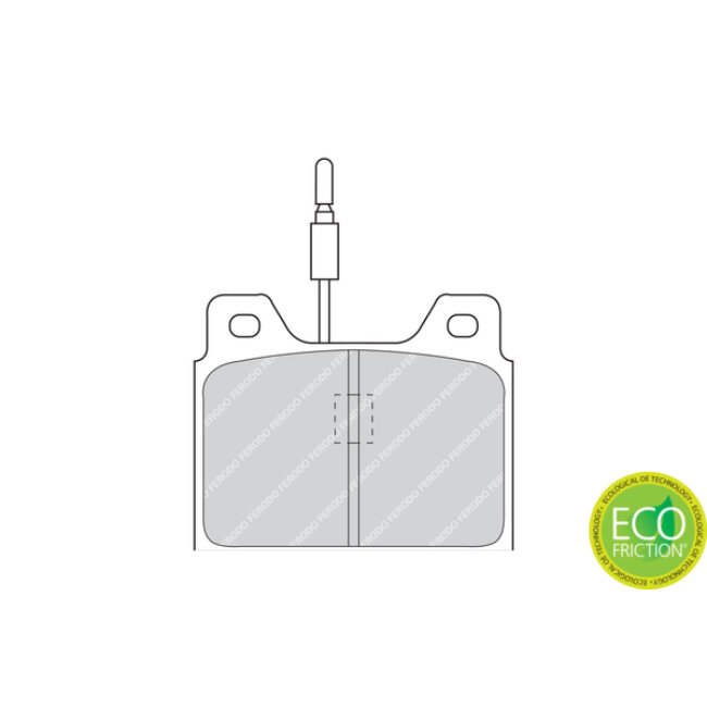 4 Plaquettes De Frein Ferodo Fdb71