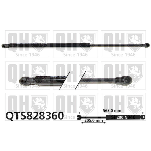 Vérin De Capote Quinton Hazell Qts828360