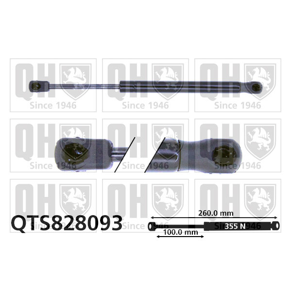 Vérin De Capot Quinton Hazell Qts828093
