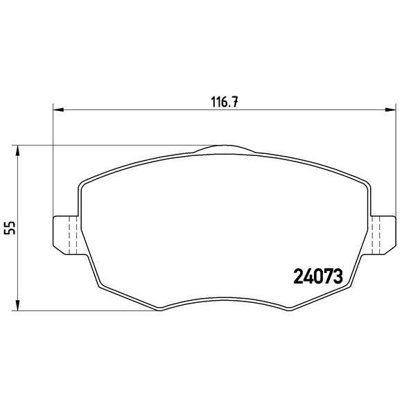 4 Plaquettes De Frein Brembo P23095