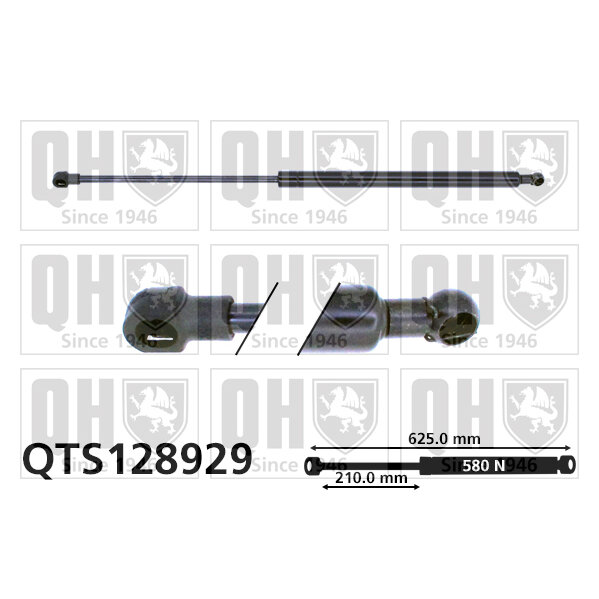 Vérin De Coffre Quinton Hazell Qts128929