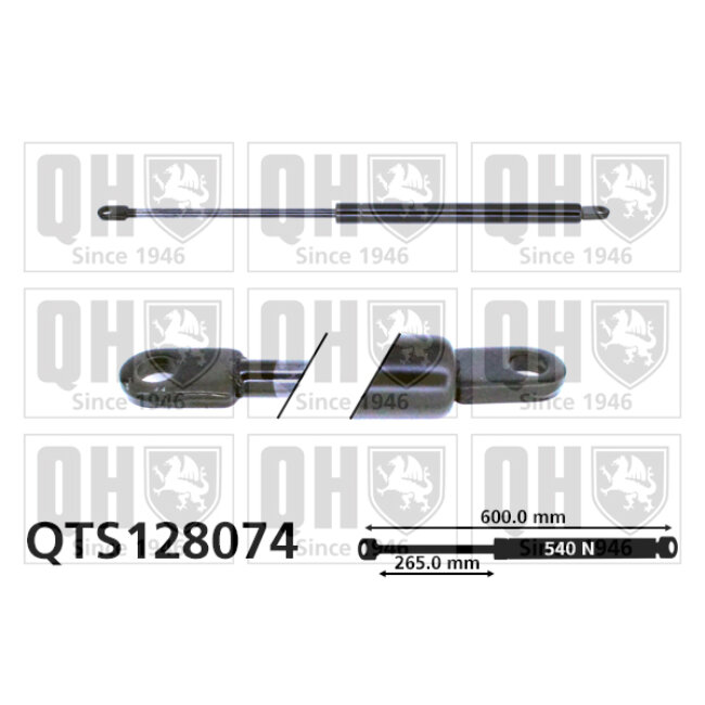 Vérin De Coffre Quinton Hazell Qts128074