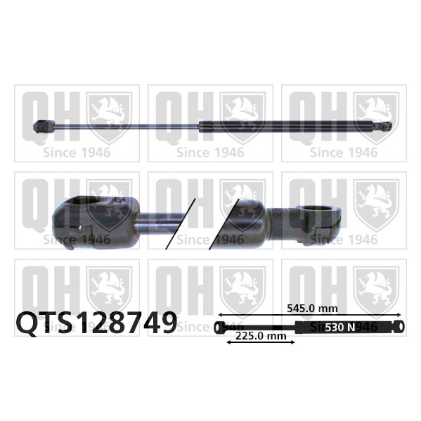 Vérin De Coffre Quinton Hazell Qts128749
