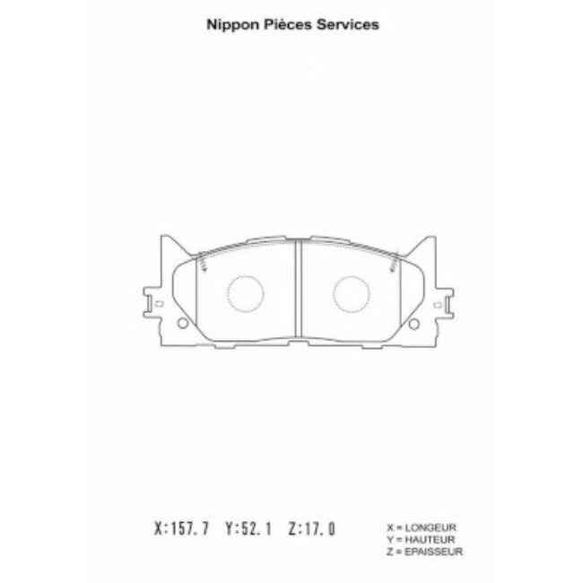 4 Plaquettes De Frein Nps T360a110