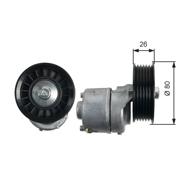 Galet Tendeur De Courroie Gates T39222