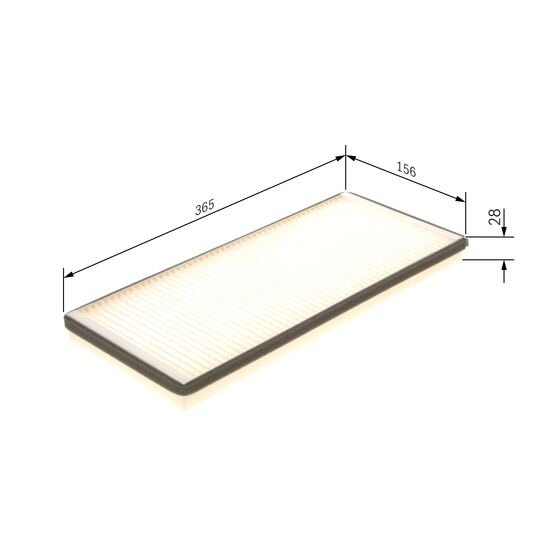 Filtre D'habitacle Pollen Bosch M2043
