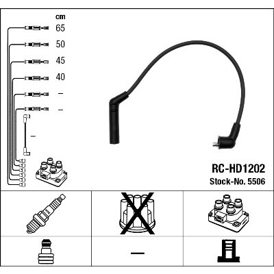 Faisceau D'allumage Ngk Rc-hd1202