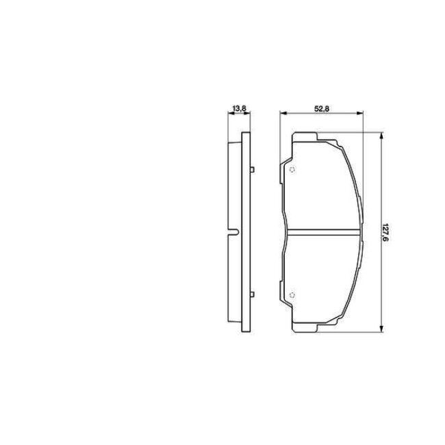 4 Plaquettes De Frein Bosch 0986424297