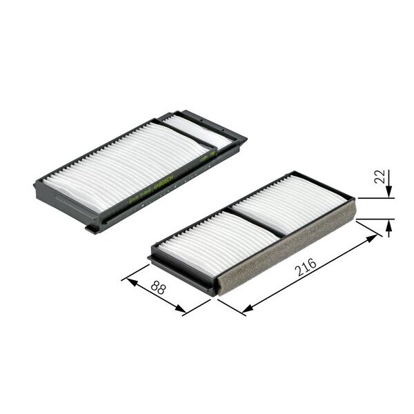 Filtre D'habitacle Pollen Bosch M2163