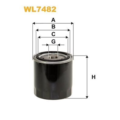 Filtre À Huile Wix Wl7482