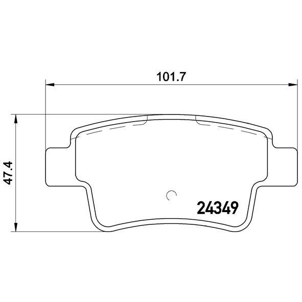 4 Plaquettes De Frein Brembo P23104