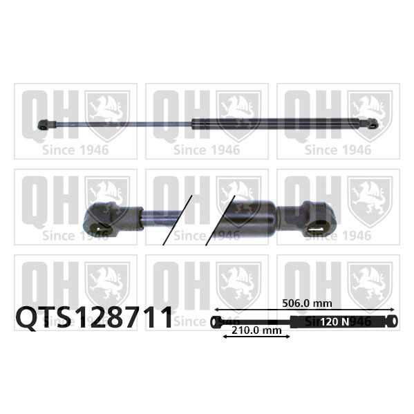 Vérin De Capot Quinton Hazell Qts128711