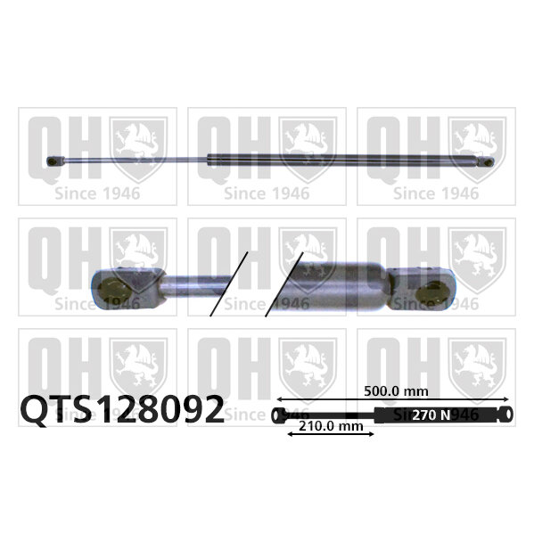 Vérin De Coffre Quinton Hazell Qts128092