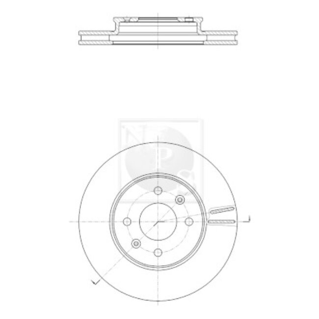 1 Disque De Frein Nps K330a31