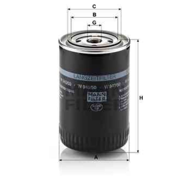 Filtre À Huile Mann-filter W940/50