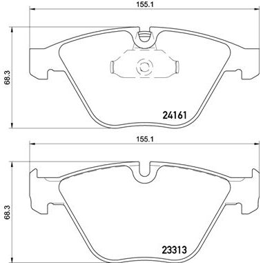 4 Plaquettes De Frein Brembo P06081
