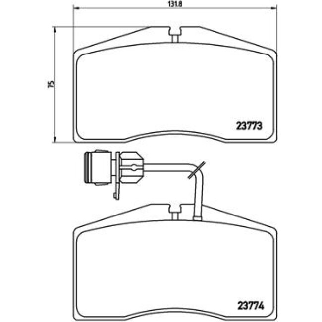 4 Plaquettes De Frein Brembo P85053