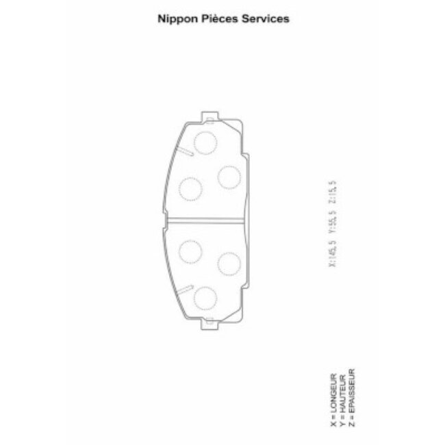 4 Plaquettes De Frein Nps T360a22