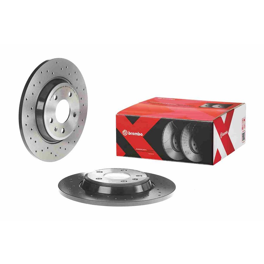 2 Disques De Frein Brembo Xtra Vernis Uv 08.a759.1x