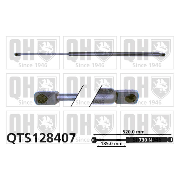 Vérin De Coffre Quinton Hazell Qts128407