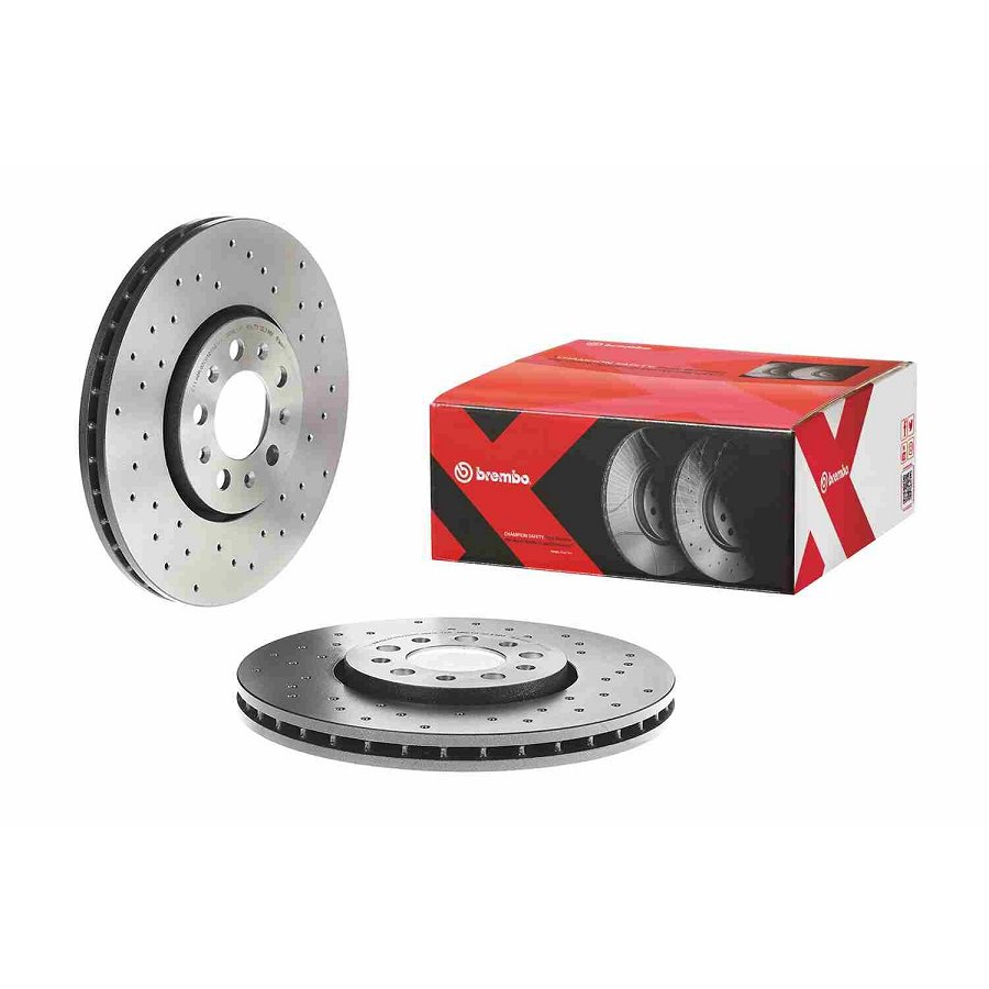 2 Disques De Frein Brembo Xtra Vernis Uv 09.7010.2x