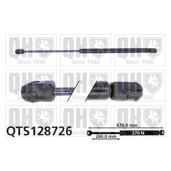 Vérin De Capot Quinton Hazell Qts128726