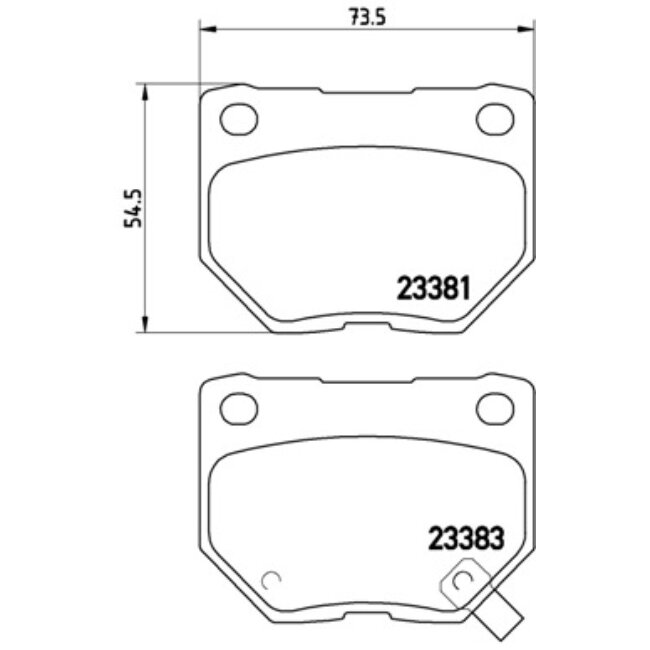 4 Plaquettes De Frein Brembo P78016