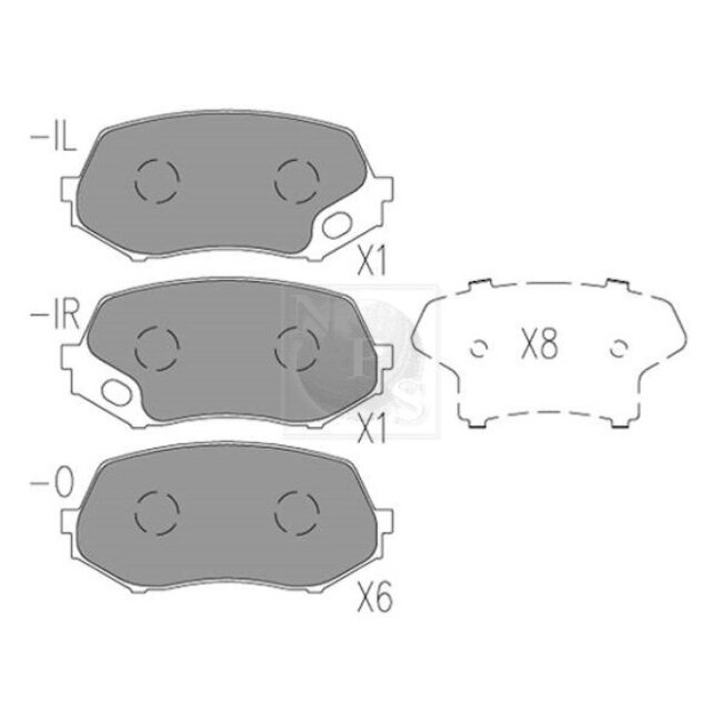 4 Plaquettes De Frein Nps M360i89