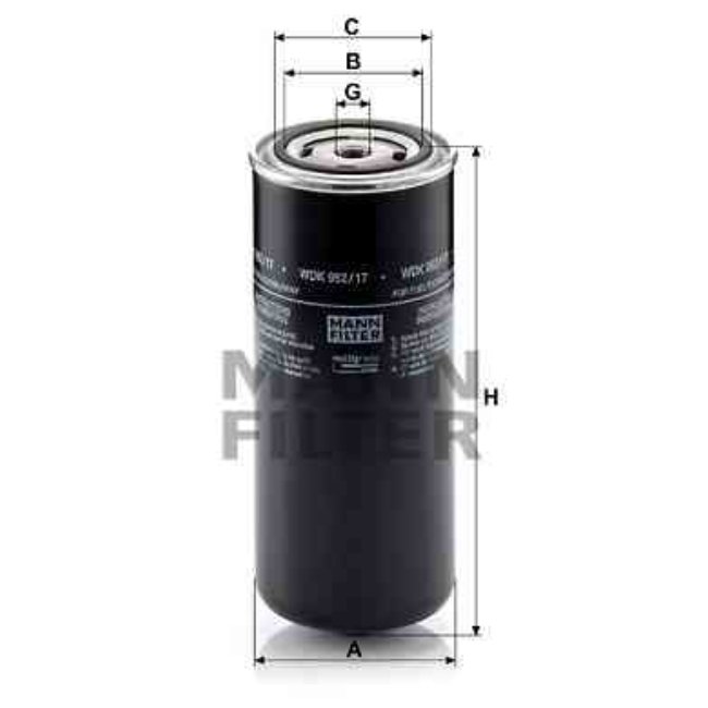 Filtre À Carburant Mann-filter Wdk962/17