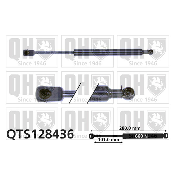 Vérin De Coffre Quinton Hazell Qts128436