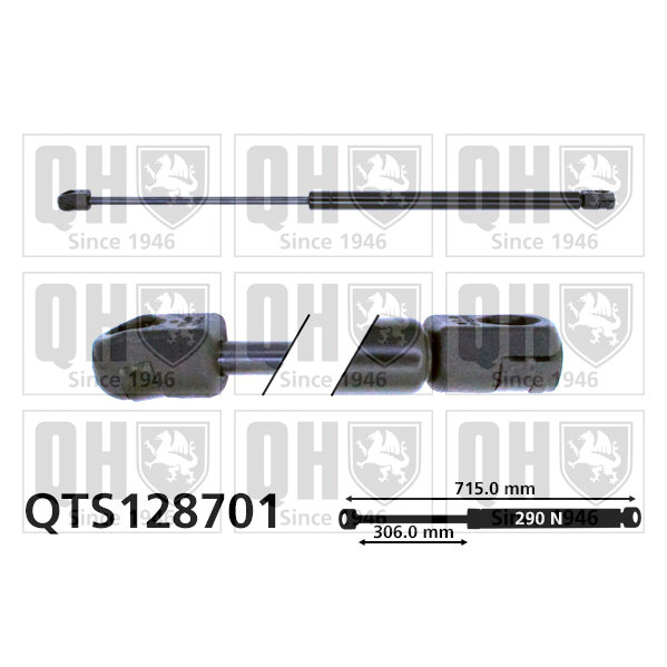 Vérin De Capot Quinton Hazell Qts128701
