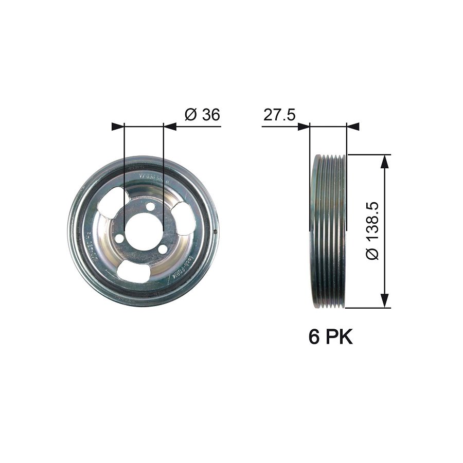 Poulie Damper Gates Tvd1117