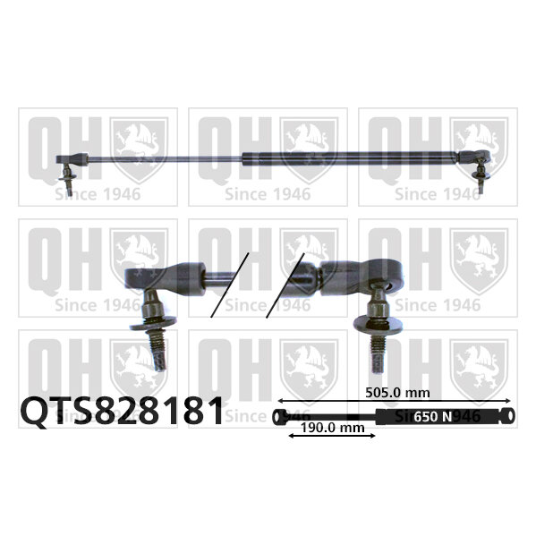 Vérin De Coffre Quinton Hazell Qts828181
