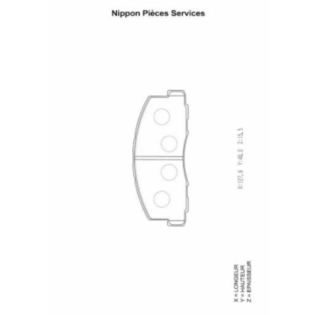 4 Plaquettes De Frein Nps M360i21