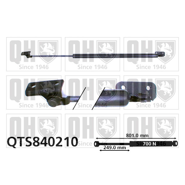Vérin De Coffre Quinton Hazell Qts840210