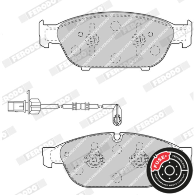 4 Plaquettes De Frein Ferodo Fdb4397