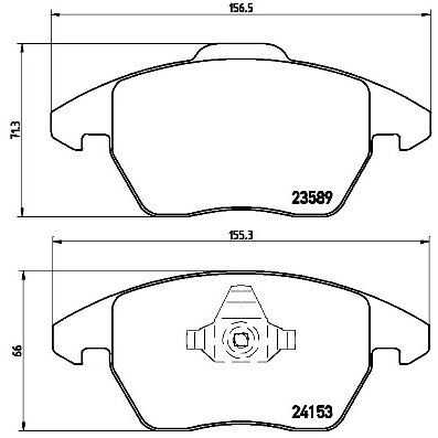 4 Plaquettes De Frein Brembo P61076