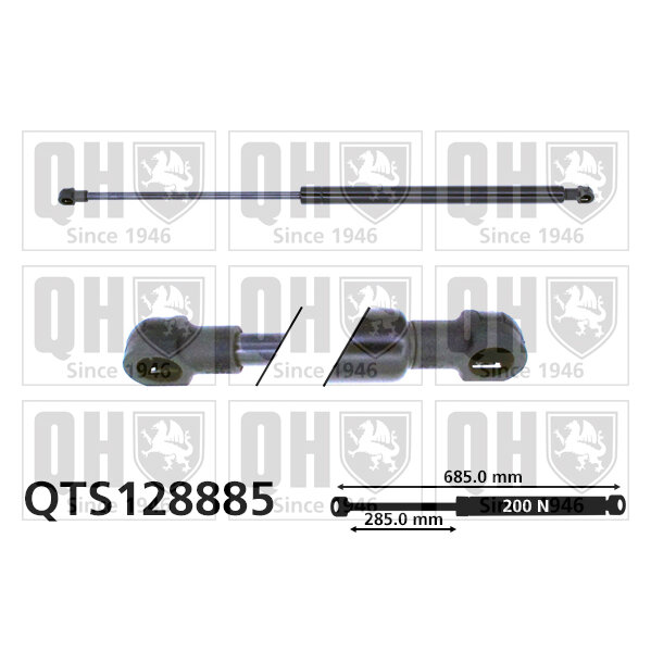 Vérin De Capot Quinton Hazell Qts128885