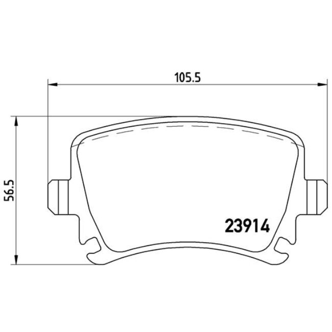 4 Plaquettes De Frein Brembo P85095