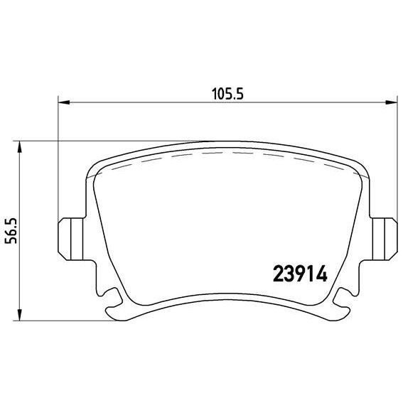 4 Plaquettes De Frein Brembo P85095