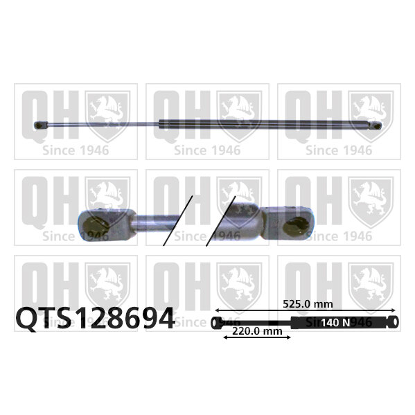 Vérin De Vitre Arrière Quinton Hazell Qts128694