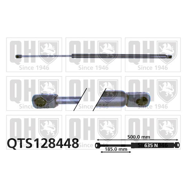 Vérin De Coffre Quinton Hazell Qts128448