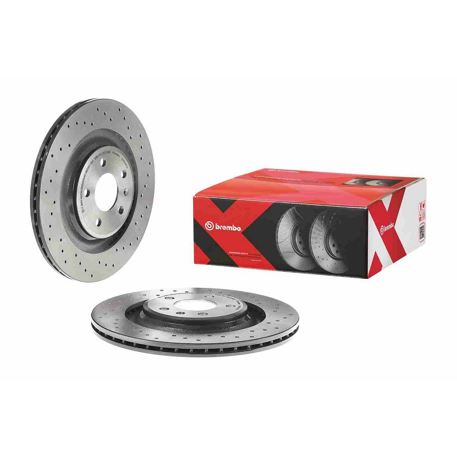 2 Disques De Frein Brembo Xtra Vernis Uv 09.b040.1x