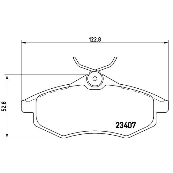 4 Plaquettes De Frein Brembo P61074