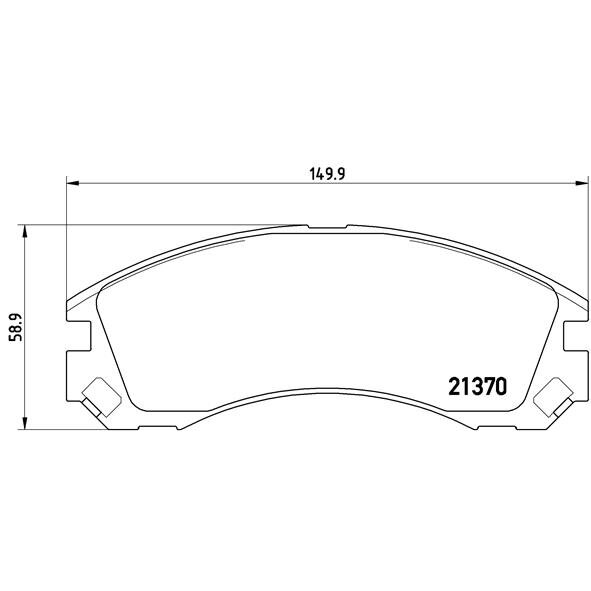 4 Plaquettes De Frein Brembo P61089
