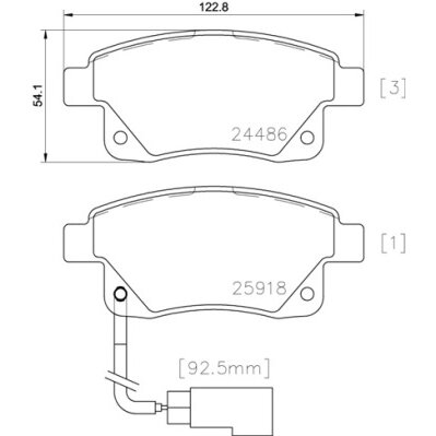 4 Plaquettes De Frein Brembo P24066
