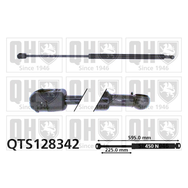 Vérin De Coffre Quinton Hazell Qts128342