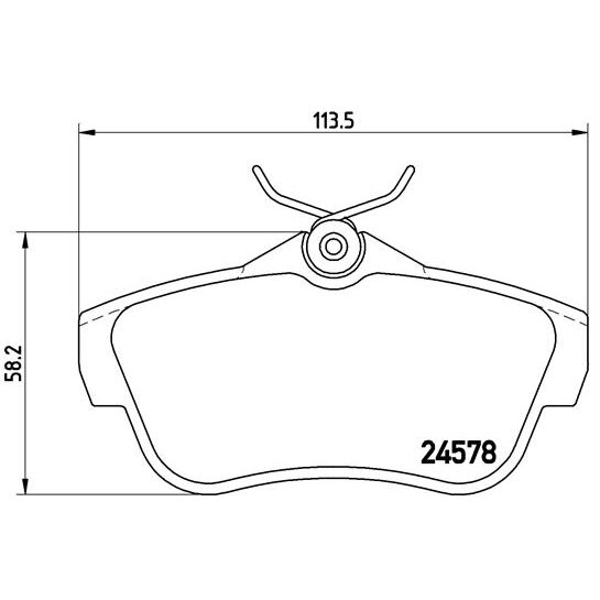 4 Plaquettes De Frein Brembo P61095
