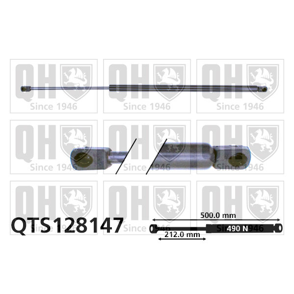 Vérin De Coffre Quinton Hazell Qts128147