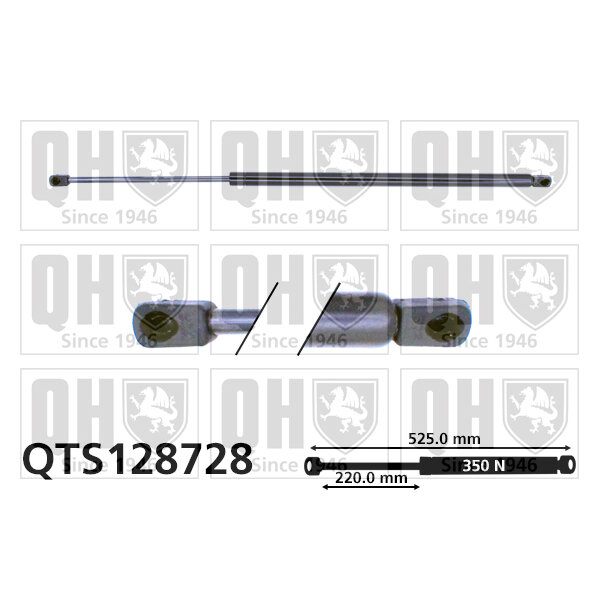 Vérin De Coffre Quinton Hazell Qts128728